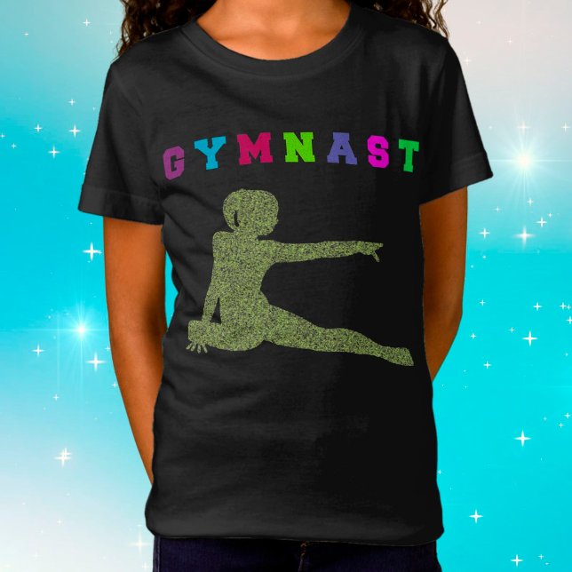 T-shirt Lettres colorées Gymnaste (Créateur téléchargé)