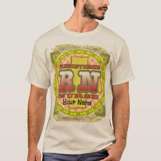T-shirt Lettres croisées infirmière de la RN