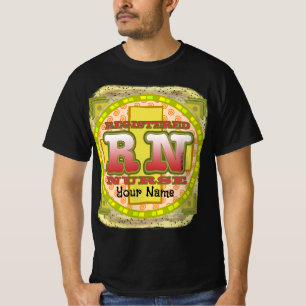 T-shirt Lettres croisées infirmière de la RN