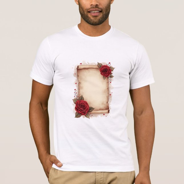 T-shirt lettres d'amour (Devant)