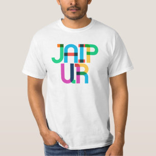 T-shirt Lettres d'art pop indien de Jaipur