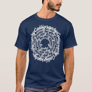T-shirt Lettres de calligraphie Lettrage manuscrit