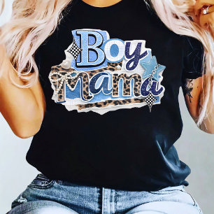 T-shirt Lettres de rançon Preppy Boy Mom Magazine Découpag