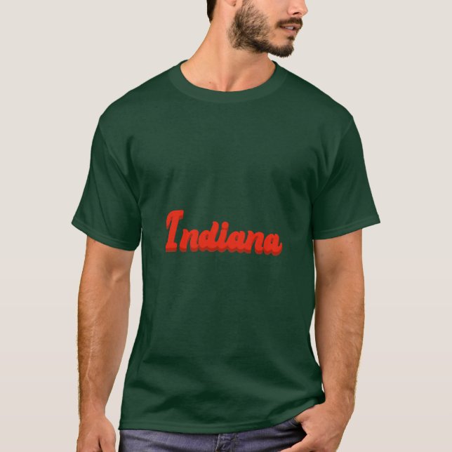 T-shirt lettres de script indiana bold (Devant)