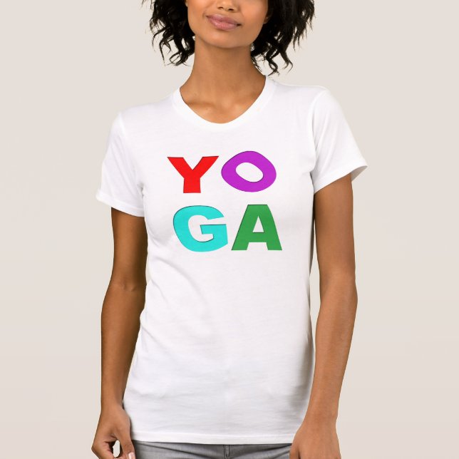T-shirt Lettres de yoga (Devant)