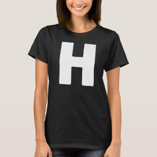 T-shirt Lettres du groupe de correspondance H lettre majus