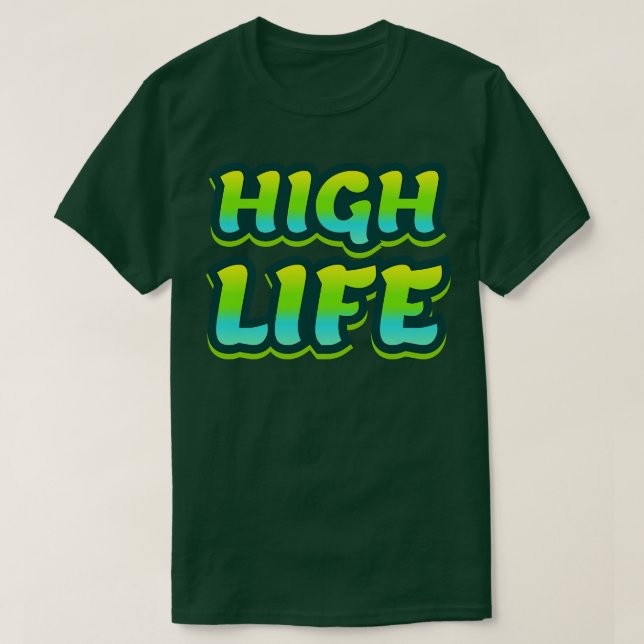 T-shirt Lettres Graffiti High Life (Design devant)