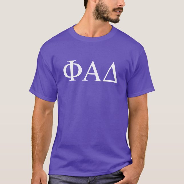 T-shirt Lettres grecques Phi Alpha Delta (Devant)