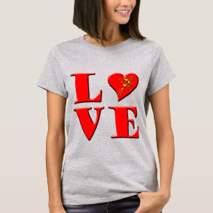 T-shirt Lettres LOVE ( L ♥ VE)