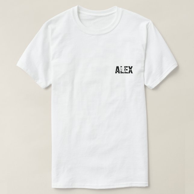T-shirt lettres monographiques A et L (Design devant)