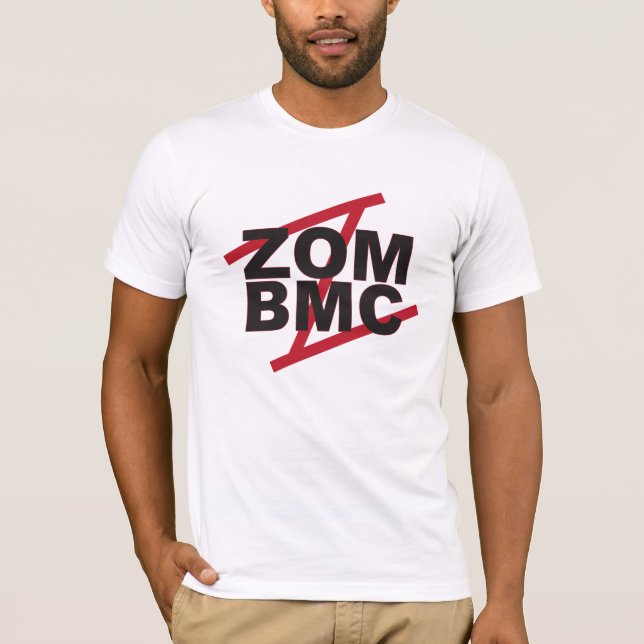 T-shirt Lettres noires de ZOM BMC sur Z rouge (Devant)