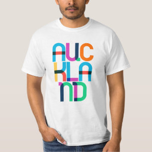 T-shirt Lettres Pop Art Auckland Nouvelle-Zélande