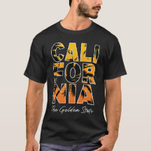 T-shirt Lettres remplies de palmiers californiens 