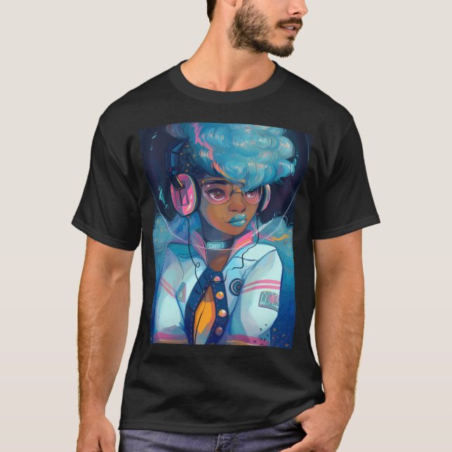 T-shirt Lettres spatiales (Devant)