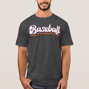 T-shirt Lettres Vintages de baseball