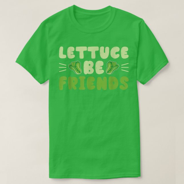 T-shirt Lettuce Be Friends Guinea Pig Guinea Lover  (Design devant)