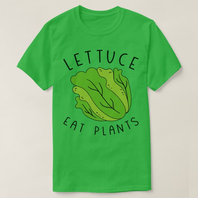 T-shirt Lettuce Manger Plantes 2 (Design devant)