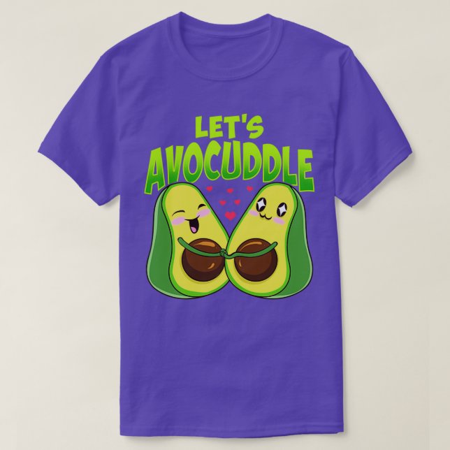 T-shirt Letx27s Avocuddle Cute amp Funny Avocado Pun (Design devant)