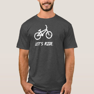 T-shirt Letx27s Humour de cycliste droit 2
