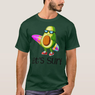 T-shirt Letx27s Surf Avocado