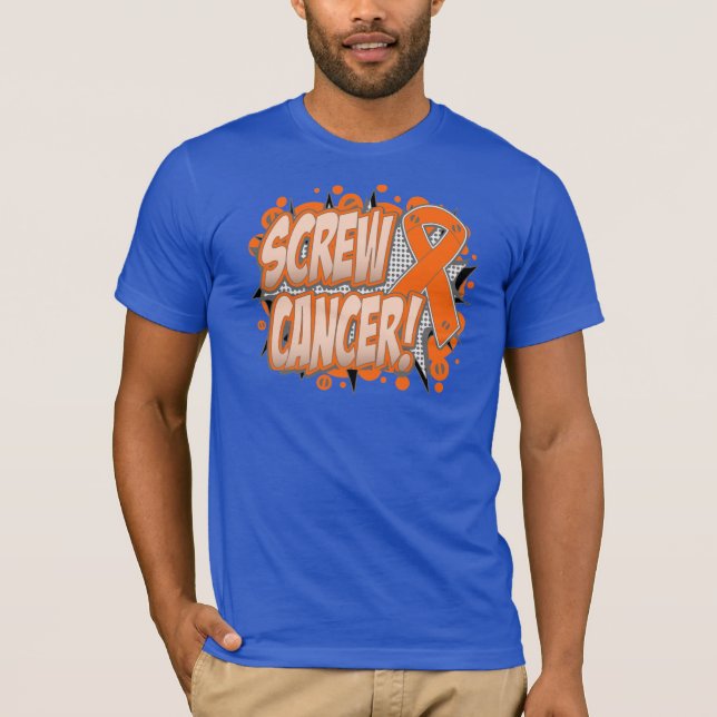 T-shirt Leucémie à vis Cancer Style comique (Devant)
