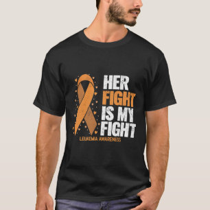 T-shirt Leucémie Conscience de sa lutte est ma lutte contr