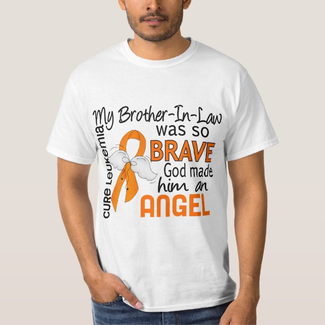 T-shirt Leucémie de beau-frère de l'ange 2 (Devant)