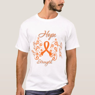 T-shirt Leucémie de force d'amour de foi d'espoir