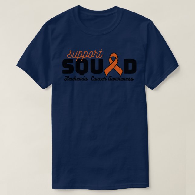 T-shirt Leucémie de l'équipe de soutien (Design devant)