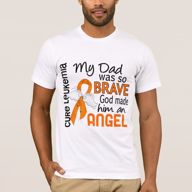 T-shirt Leucémie de papa de l'ange 2 (Devant)