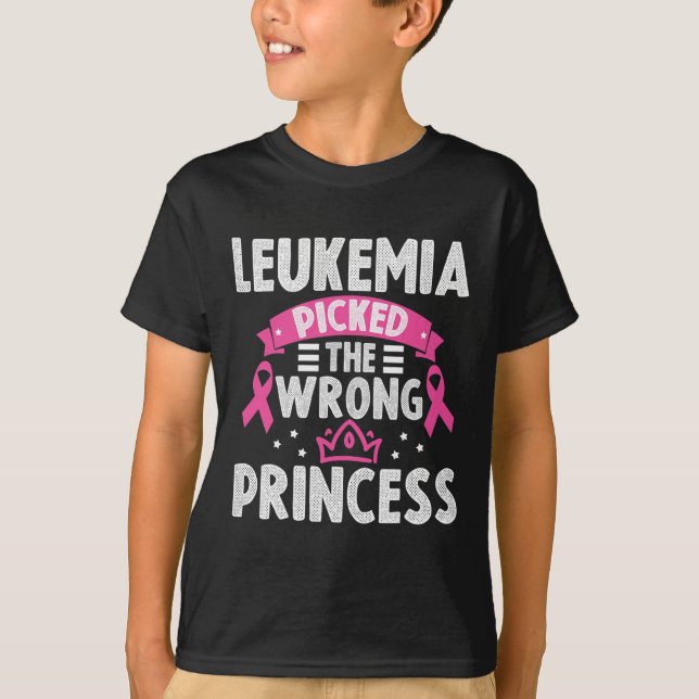 T-shirt Leucémie De Sensibilisation À La Leucémie A Pris L (Devant)