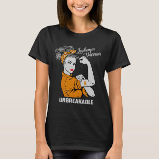 T-shirt Leucémie Guerrier Incassable Conscience Cadeau Com