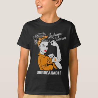 T-shirt Leucémie Guerrier Incassable Conscience Cadeau Com