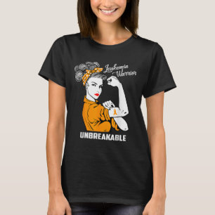 T-shirt Leucémie Guerrier Indestructible Conscience Cadeau