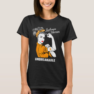 T-shirt Leucémie Guerrier Indestructible Conscience Cadeau