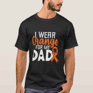 T-shirt Leucémie Papa Orange Ribbon Sensibilisation Guerri