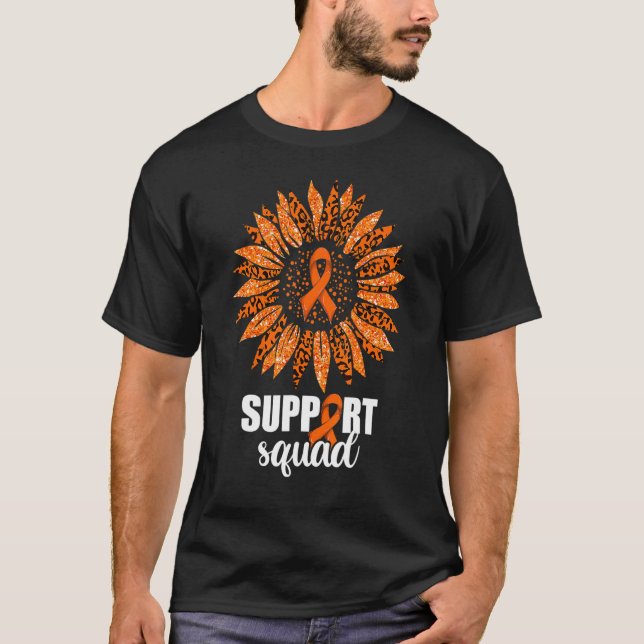 T-shirt LEUKEMIA Sensibilisation Tournesol papillon 1 (Devant)