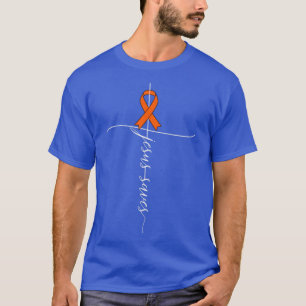 T-shirt Leukémie Cancer Sensibilisation Jésus Sauvons Chri