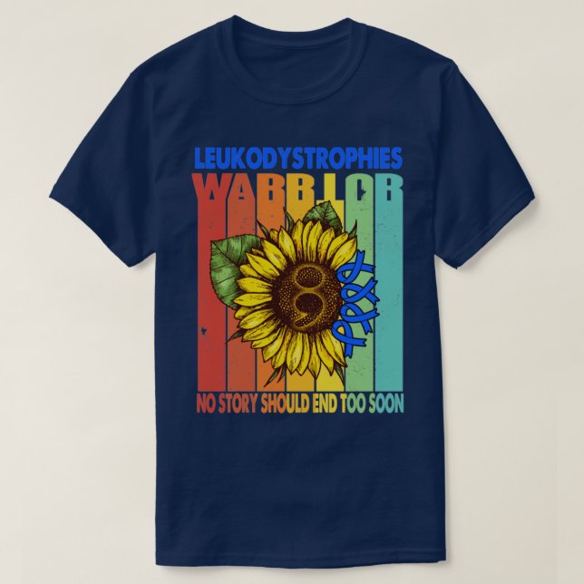 T-shirt Leukodystrophies Guerrier Aucune histoire ne devra (Design devant)