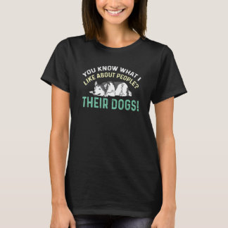 T-shirt Leur chien