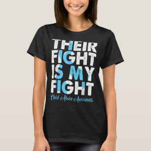 T-shirt Leur Combat Est Ma Lutte Contre La Maltraitance De