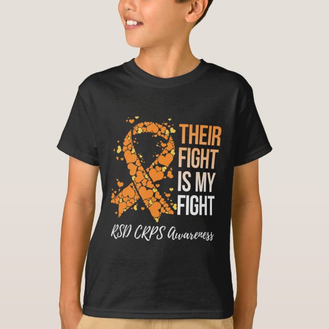T-shirt Leur Combat Est Mon Combat Rsd Crps Sensibilisatio (Devant)