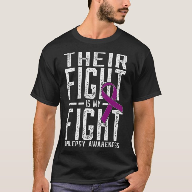 T-shirt Leur combat est mon combat Sensibilisation à l'épi (Devant)