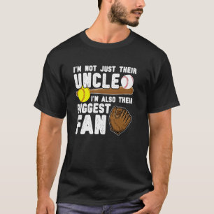 T-shirt Leur Plus Grand Fan Baseball Softball Oncle De Bal