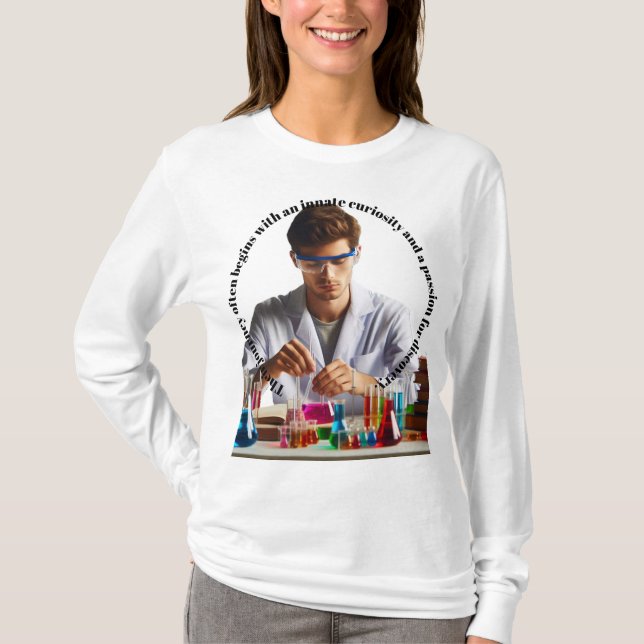 T-shirt Leur voyage commence souvent par un inné (Devant)