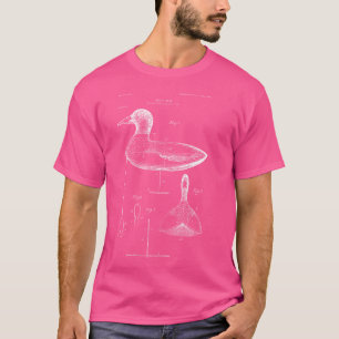 T-shirt Leurre de chasse au canard, sculpture sur bois de