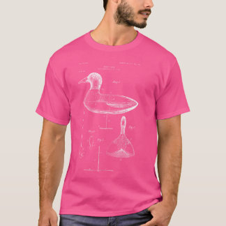 T-shirt Leurre de chasse au canard, sculpture sur bois de