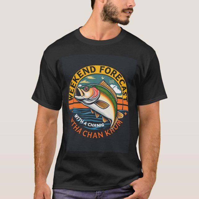 T-shirt Leurre de pêche (Devant)