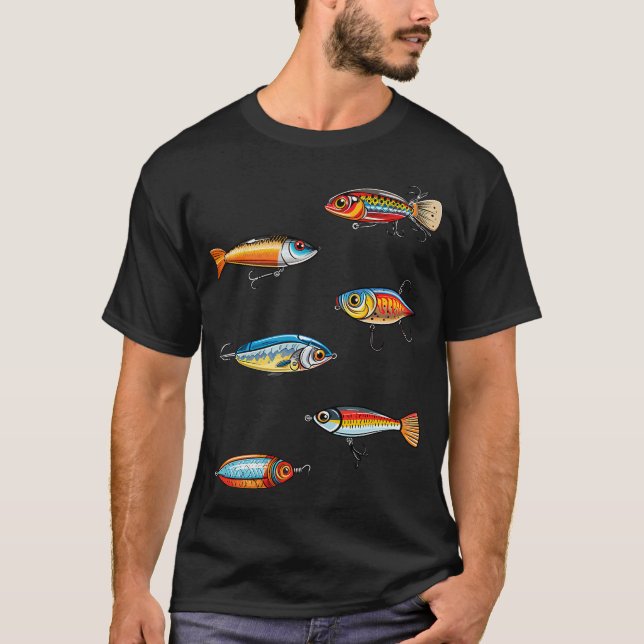 T-shirt Leurres de pêche (Devant)