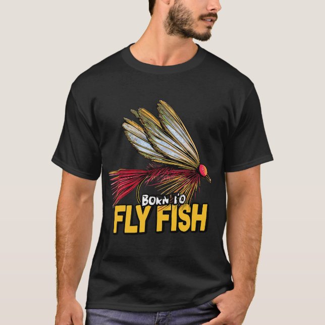 T-shirt Leurres de pêche à la mouche innés (Devant)